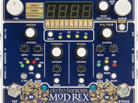 Electro-Harmonix MOD REX Polyrhythmic Modulator Pedal Online