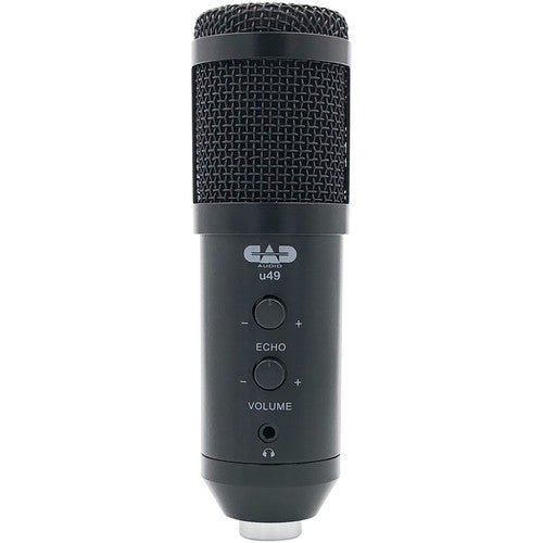 CAD U49 USB Studio Microphone with Headphone Jack & Gain Control For Sale