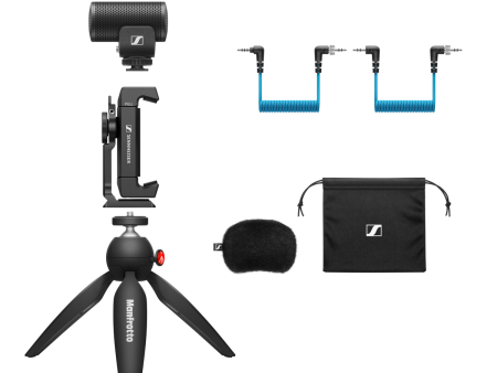 Sennheiser MKE 200 Mobile Kit - w  MKE 200, Manfrotto PIXI Mini Tripod and Sennheiser Smartphone Clamp Sale