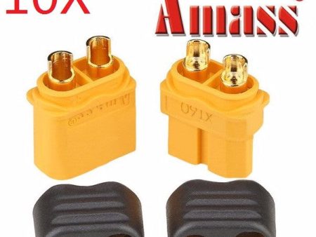 10 Pairs Amass XT60+ Plug Connector With Sheath Housing Male & Female For RC Drone Online