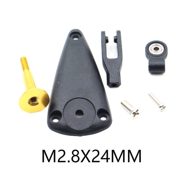 M2.8 24mm 34mm Triangle Base Aluminum Alloy Adjustable Rocker Servo Horn With Bearing For RC Airplane Online now