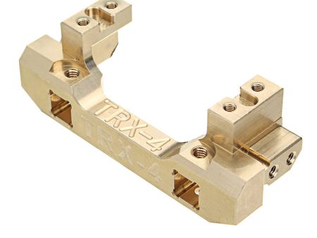 1PCS Traxxas TRX-4 RC Car Spare Parts Front Bumper Mount Gold Servo Moving Bracket Holder For Discount